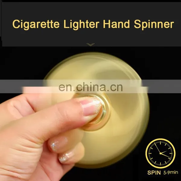 Rechargeable Cigarette Lighter Hand Spinner Fingertips Spiral Fingers Gyro Torqbar Metal Hand Fidget Spinner photo-3