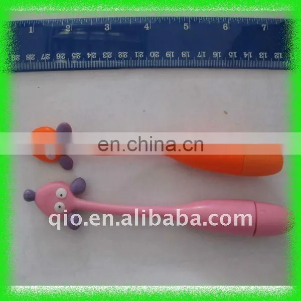 funny animal shaped bent flexible promotion gift ball pen