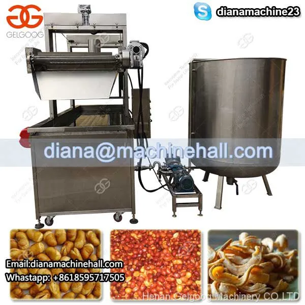 Continuous Peanut Potato Chips Pork Rinds Deep Fryer Machine Plantain Chips Frying Machine photo-5