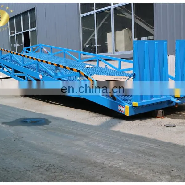 7LYQ Shandong SevenLift 10 Ton Portable Adjustable Hydraulic Loading Dock Ramp With Truck for Container photo-2