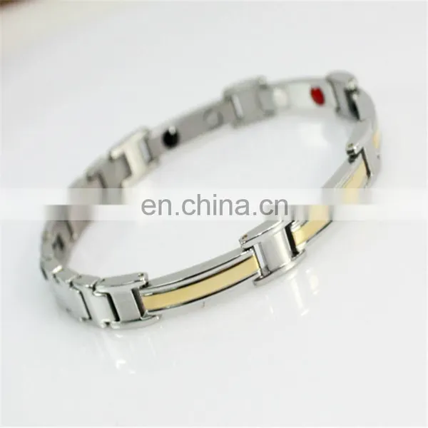 Custom Logo Bio Bracelet Energy Care Health Major Stainless Magnetic Bracelet photo-4