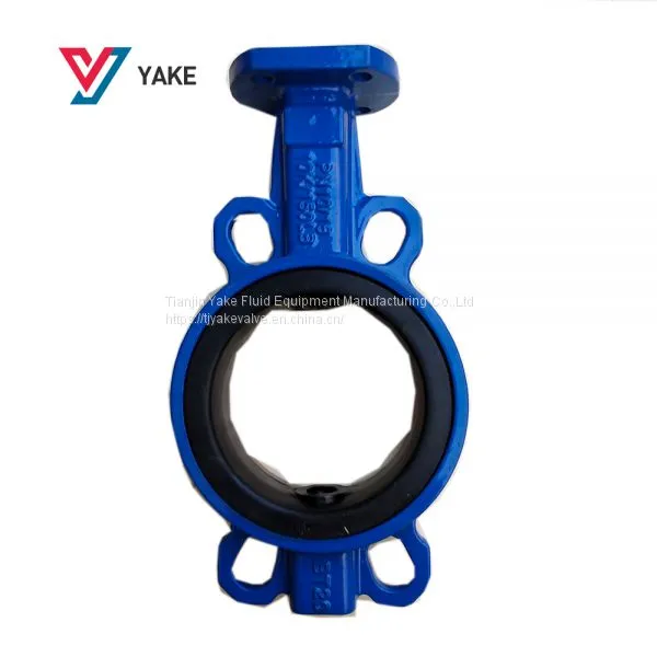 Ductile Iron Wafer Handle Butterfly Valve With Worm Gear photo-2