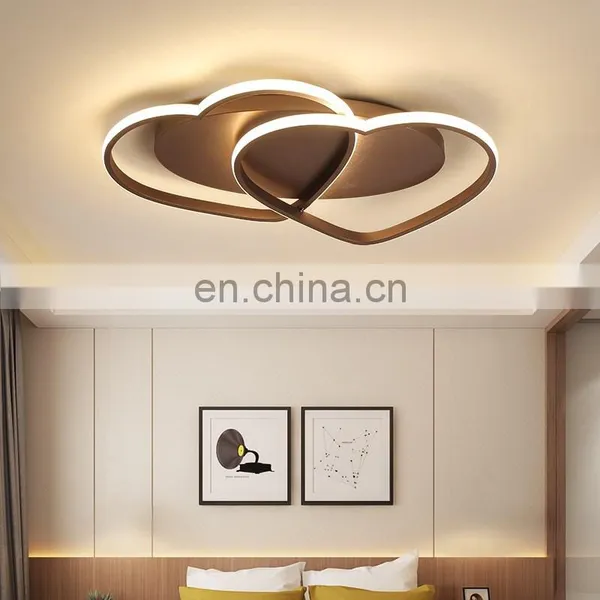New Design Love Wedding Room Ceiling Lamp Aluminum Creative Chandelier Bedroom Lamp photo-5