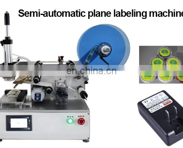 High Accuracy Table Bench Top Tamp Plane Label Pasting Applicator Box Pouch Flat Labeling Machine photo-2