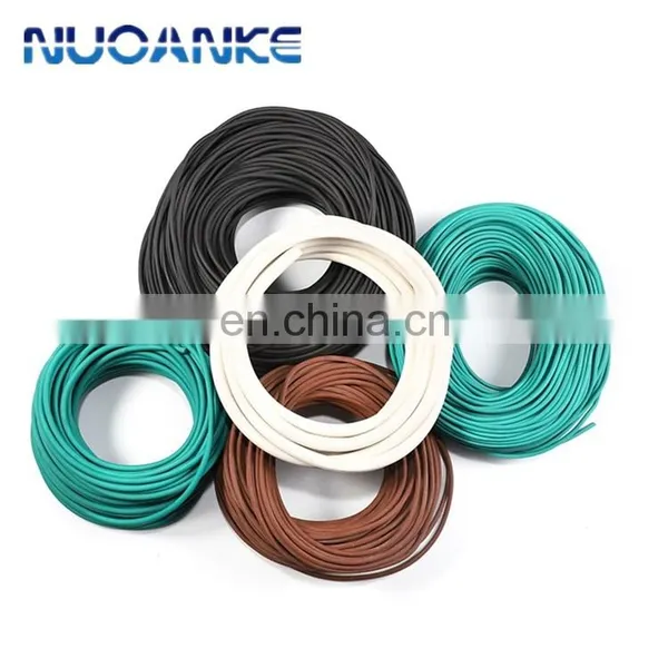 Free Sample Silicone FKM NBR Rubber Sealing Strip Solid Round Square O Ring Cord EPDM photo-5