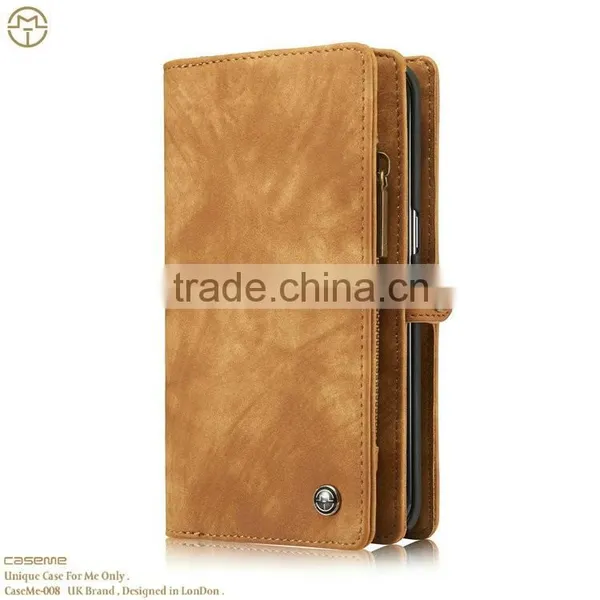 [CASEME] Top- Quality Retro Style Leather Wallet Flip Cover Mobile Phone Cases for Iphone6/6s 4.7" 5.5" Shenzhen Supplier photo-2