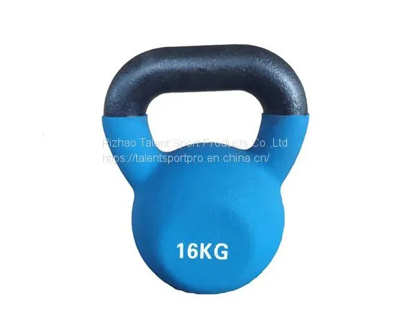 16kg Cast Iron Vinyl Coated Kettlebell