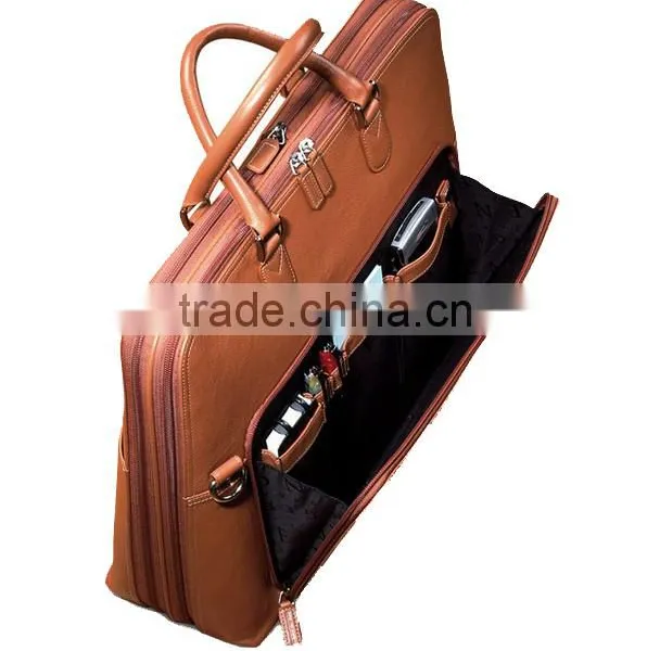 High Quality Pebble Leather Ladies Laptop Bag Women Briefcase photo-2