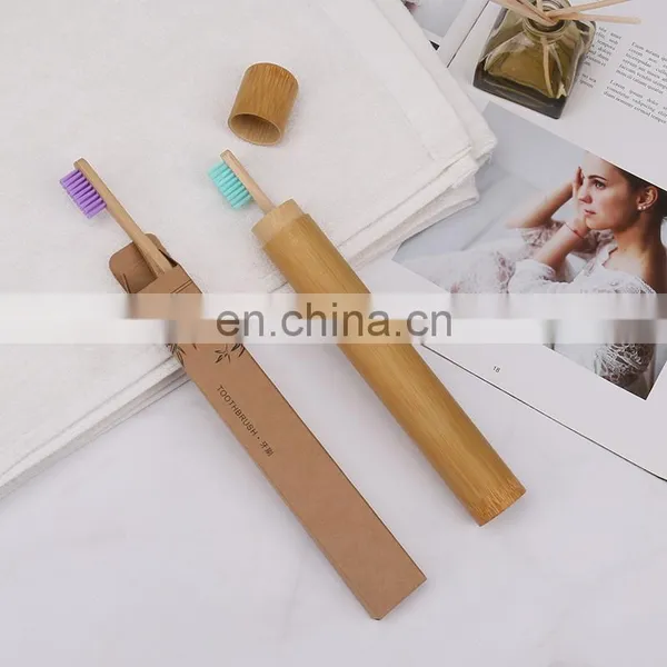 CE OEM Natural Wood Bamboo Carbon Biodegradable Toothbrush photo-4