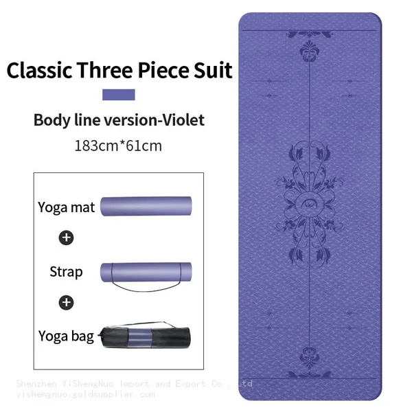 High Quality Eco-Friendly Custom Print Double Layer Yoga Mat photo-3