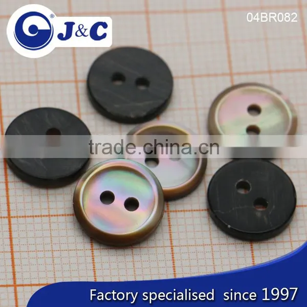 J&C Brown MOP Shell Buttons,pearl Shell Buttons for Fashion Shirt.BR082, BR083 photo-2