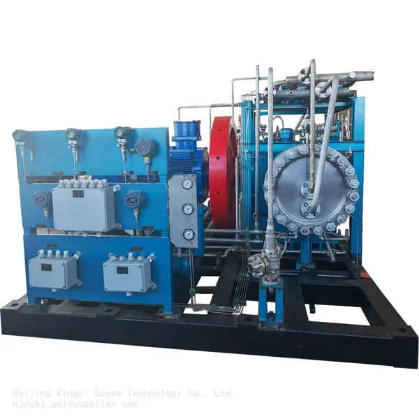 Gas booster compressor, hydrogen compressor, hydrogen station compressor