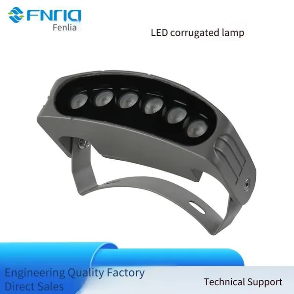 6w Led Outdoor Waterproof Corrugated Lights, 2*6w High and Low Voltage Ancient Town Tile Lights, Led Corrugated Spotlights photo-2