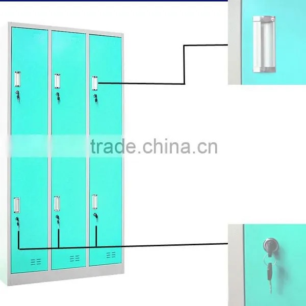 Modern Fashion Colorful Staff Dormitory Steel Locker of Luo Yang photo-3