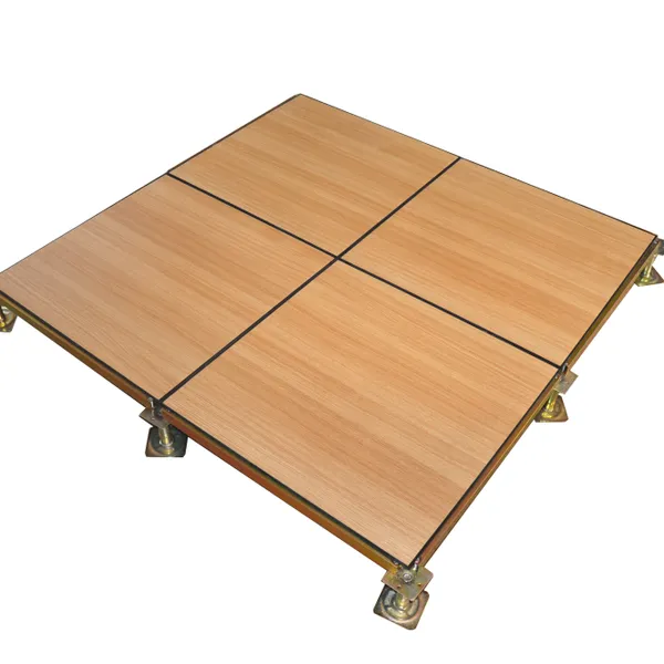 Wood Grain Pvc Anti-static Floor, Edged All-steel With Cement Filling, 600*600*35, Raised Floor for Computer Rooms photo-4