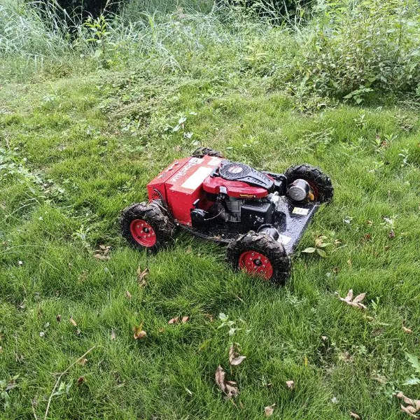 Petrol Low Power Consumption Adjustable Mowing Height Remote Controlled Brush Cutter photo-3