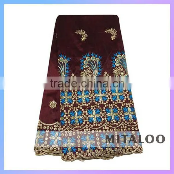 Mitaloo MGP0047 Wholesale Hotselling Indian Raw Silk George Lace Fabric photo-4