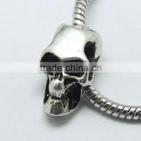 Lead Free Nickle Free Zinc Alloy Pdora Skull Shape Jewelry Hole Beads for Bracelets and Necklaces Quality Choice photo-5