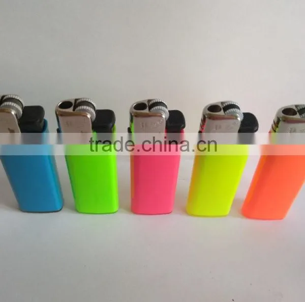 Plastic Mini BIC CRICKET Flint Lighter FH-203 With Butane Gas Neon Color photo-2