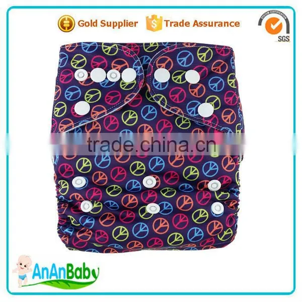 AnAnBaby Pocket Cloth Diaper Double Row Snaps Diapers photo-5