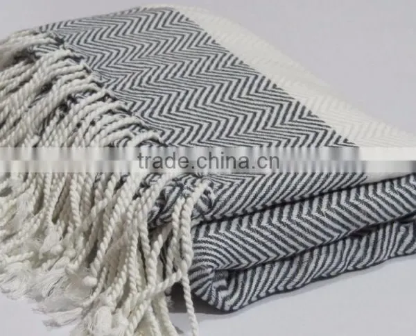 Thick Cotton Peshtemal Turkish Face Bath Towel Beach Towel Hammam Fouta photo-2