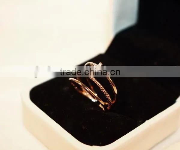 2015 Three Layer Fashion Midi Rings Rhinestone Cross Punk Rings For Women and Men photo-5