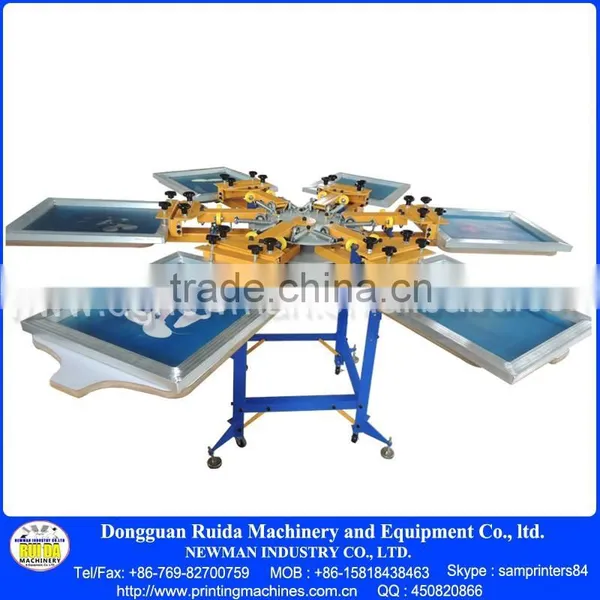 6 Color 6 Station Screen Printing Machine With Strong Base photo-4