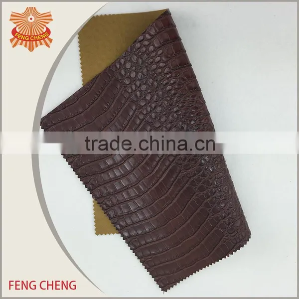 Fashion Leather Copy the Crocodile Skin Grain Synthetic Leather photo-5