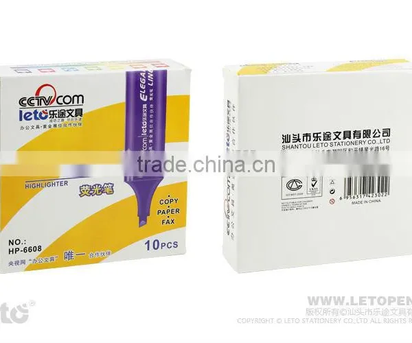 Highlighter Maker Fluorescent Pen With Chisel Nib HP-6608 photo-2