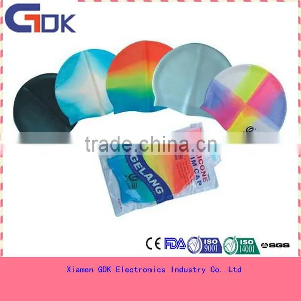 Funny Printing Silicone Swim Cap for Ear Protection photo-2