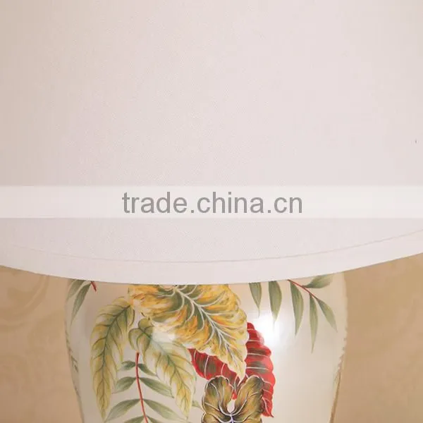 Beige Lamp Shade Fabric With Ceramic Lamp photo-6