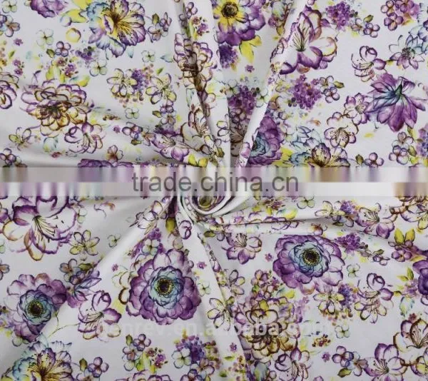 Print Knit Fabric Factory Direct Sale Poly Knit Spandex Print Polyester Printed Fabric photo-2