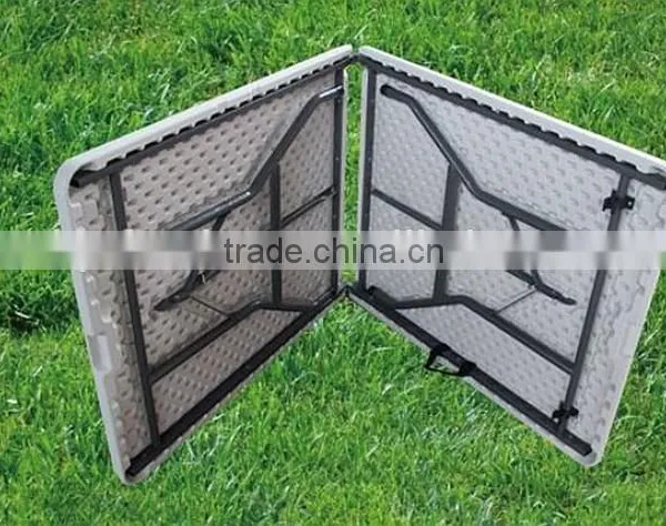 6 ft Rectangular Plastic Folding In Half Table,Plastic foldable table,HY-Z183