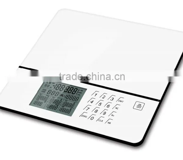 Digital Nutrition Scale With Sensor Touch Button and Press on Function