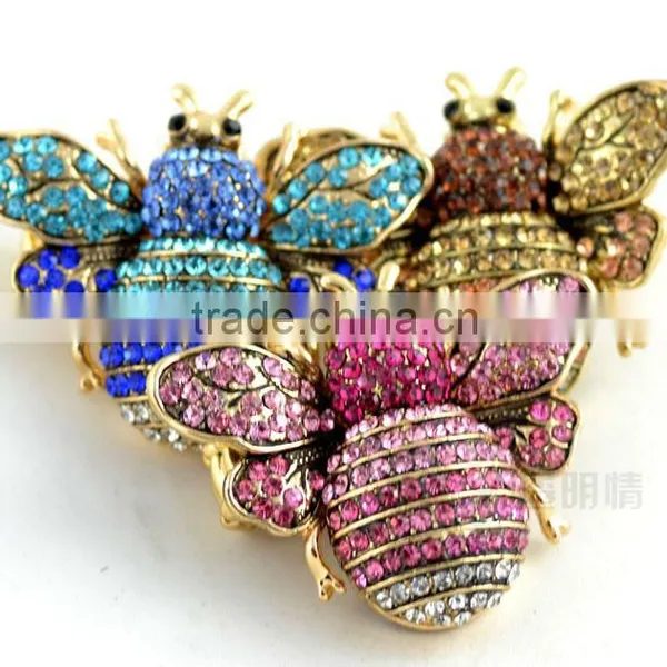 Diamond Setting Fashional Bee Shape Ring Watch