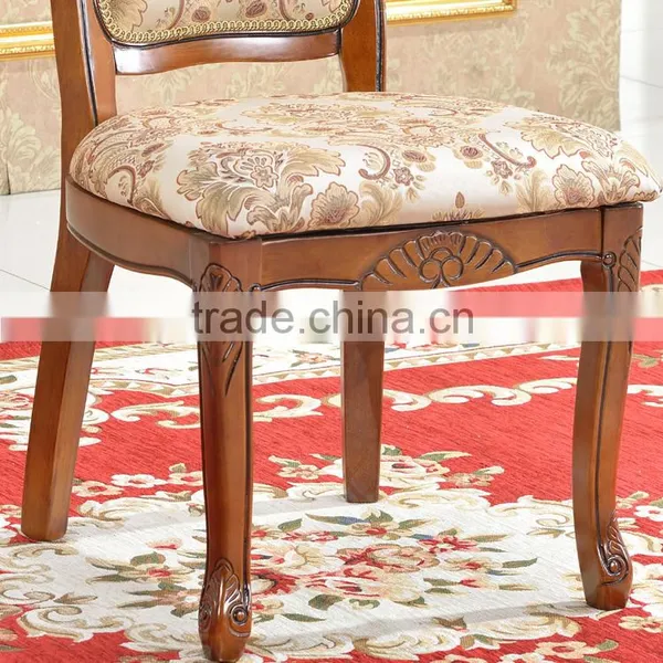 No Folded Wood Chair Baroque Wooden Dining Room Chair photo-3