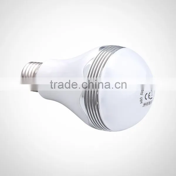 Popular LED Lighting 5w Bluetooth Speaker Bulb E27 LED Lamp New Smart Bulb photo-3