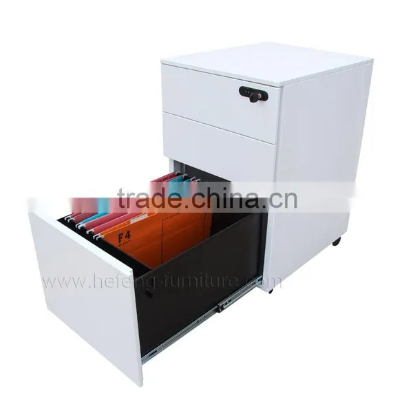 3 Drawer Steel Mobile Pedestal File Cabinet photo-2