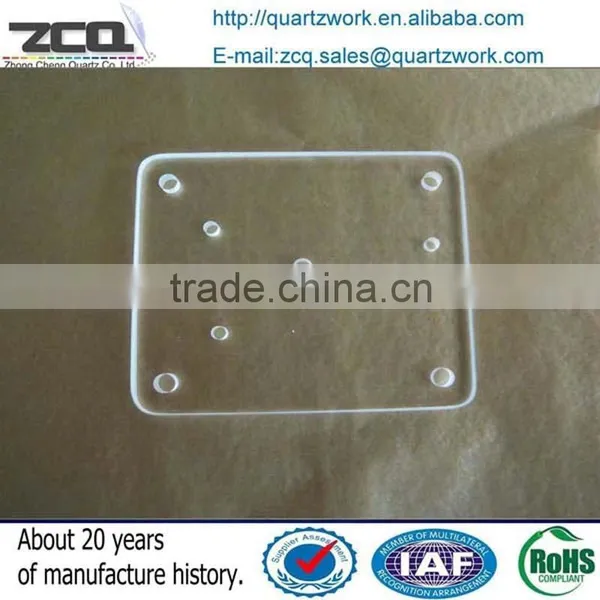High Precision Perforated Quartz Glass Disc The Minimum Hole 0.8mm photo-5