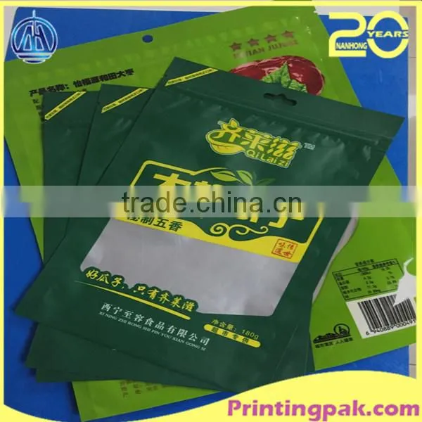 Stand up Pouch With Zipper/Plastic Zip Lock Bag/Zipper for Doypack With Window Wholesale photo-5