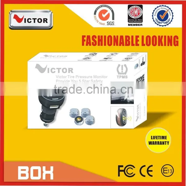 Newly Auto Parts Car Tire Pressure Monitoring System With Cigerate Lighter Desplay photo-3