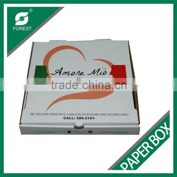 HIGH END OFFSET PRINTING E FLUTE PIZZA BOX photo-2