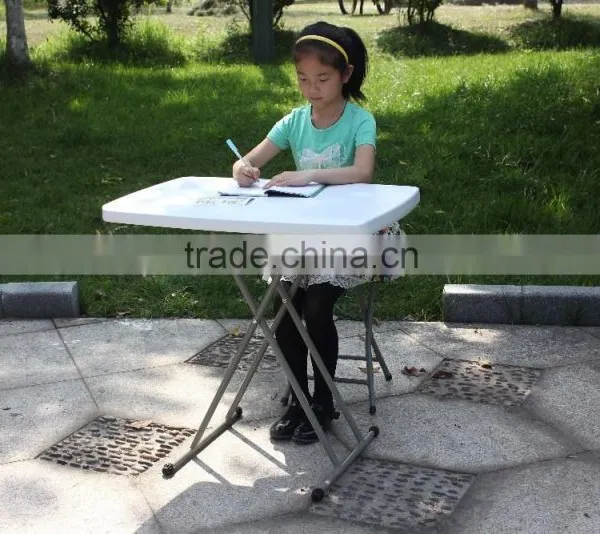 Kids Writing Table and Chair, Outdoor Folding Table for Kids