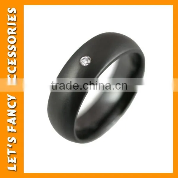 Fashion Black Colour Rings For Lovers Wholesale PGRG0064 photo-3