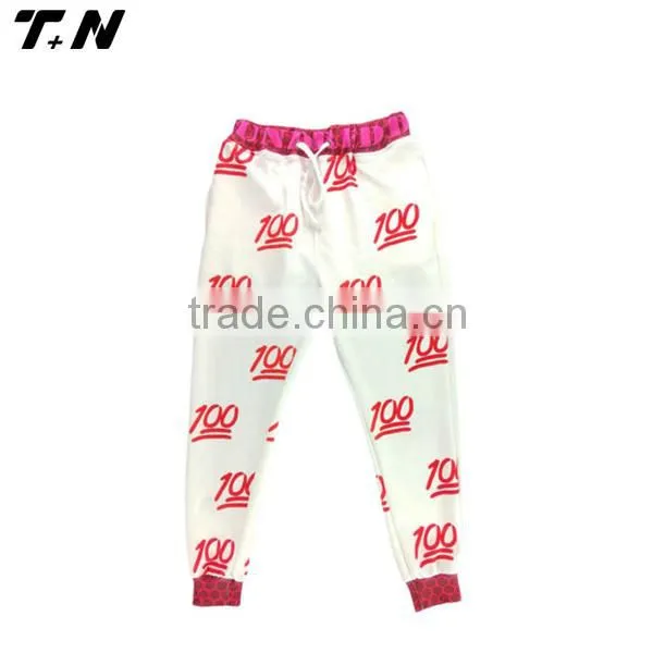 Wholesale Sublimation Printed Emoji Unisex Sweatpants photo-2