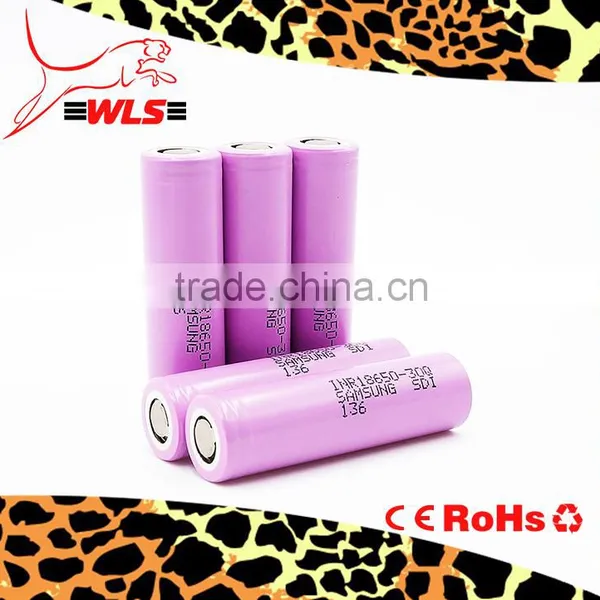 2015 Best Battery Samsung 18650 3.7V Rechargcellseable Battery Samsung 30Q Samsung E-cig Mod Battery