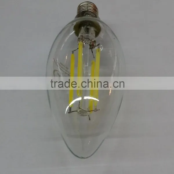 Full Glass Dimmable E14 E12 4w Led Filament Bulb photo-5
