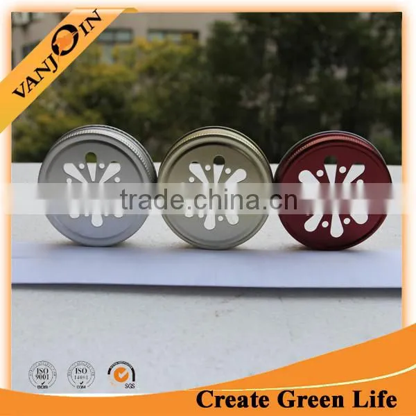 Regular Mouth Daisy Cut Mason Jar Lids photo-6