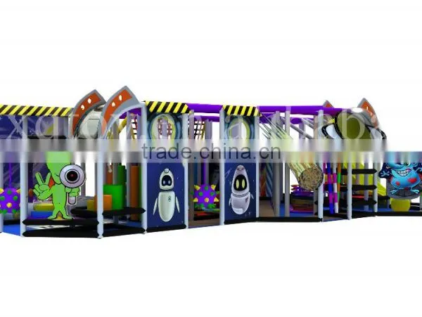 Customized Size Space Theme Kids Indoor Playground With Slides and Ball Pit photo-5