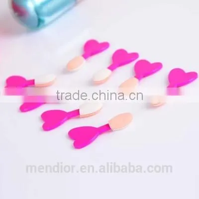 Mendior Heart Shaped Eye Shadow Sponge Eyeliner Brush Applicator Tool 8pcs/pack Support OEM/ODM photo-3